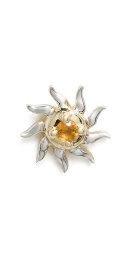 Yvonne Leon Yvonne Leon 10k Yellow Gold Nano Puce Soleil Or Jaune Single Earring 9K Yellow Gold One