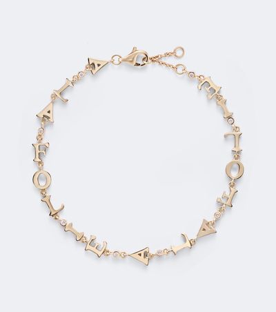 Yvonne Leon Yvonne LÃ©on Ã La Folie 9kt gold bracelet with diamonds