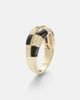 Yvonne Leon Yvonne LÃ©on Alliance Damier 9kt gold ring with diamonds and onyx - 4