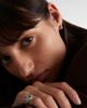 Yvonne Leon Yvonne LÃ©on Berlingot Nano 9kt white gold hoop earrings with diamonds - 2