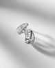 Yvonne Leon Yvonne LÃ©on Berlingot Nano 9kt white gold hoop earrings with diamonds - 5