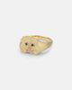 Yvonne Leon Yvonne LÃ©on ChevaliÃ¨re Chaton Mini 9kt gold ring with black diamonds - 1