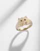 Yvonne Leon Yvonne LÃ©on ChevaliÃ¨re Chaton Mini 9kt gold ring with black diamonds - 5