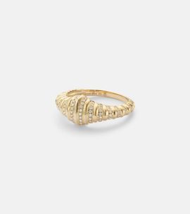 Yvonne Leon Yvonne LÃ©on ChevaliÃ¨re Nano 9kt gold ring with diamonds
