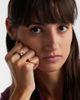 Yvonne Leon Yvonne LÃ©on Coeur Toutou Mini 9kt gold pinky ring with gemstones - 3