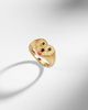 Yvonne Leon Yvonne LÃ©on Coeur Toutou Mini 9kt gold pinky ring with gemstones - 5