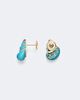 Yvonne Leon Yvonne LÃ©on Coquillage 9kt gold earrings with gemstones - 4