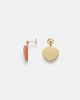 Yvonne Leon Yvonne LÃ©on Coquillage Corail 9kt gold earrings with diamonds and coral - 4