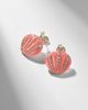 Yvonne Leon Yvonne LÃ©on Coquillage Corail 9kt gold earrings with diamonds and coral - 5