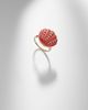 Yvonne Leon Yvonne LÃ©on Coquillage Corail 9kt ring with diamonds and coral - 5