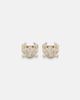Yvonne Leon Yvonne Léon Crabe Coquillage 9kt gold earrings with diamonds - 1