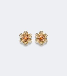 Yvonne Leon Yvonne LÃ©on Daisy 9kt gold earrings with sapphires and diamonds