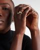 Yvonne Leon Yvonne LÃ©on Damier 9kt gold ring with diamonds and onyx - 3