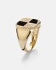 Yvonne Leon Yvonne LÃ©on Damier 9kt gold ring with diamonds and onyx - 4