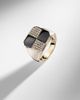 Yvonne Leon Yvonne LÃ©on Damier 9kt gold ring with diamonds and onyx - 5