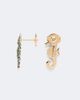 Yvonne Leon Yvonne LÃ©on Hippocampe 18kt gold earrings with gemstones - 4