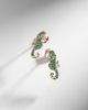 Yvonne Leon Yvonne LÃ©on Hippocampe 18kt gold earrings with gemstones - 5