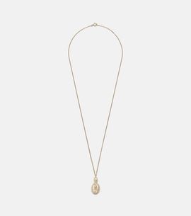 Yvonne Leon Yvonne LÃ©on Joli Miroir 18kt and 9kt gold pendant necklace with citrines