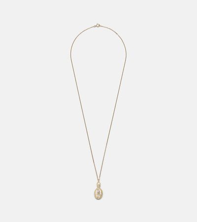 Yvonne Leon Yvonne LÃ©on Joli Miroir 18kt and 9kt gold pendant necklace with citrines