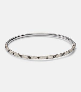 Yvonne Leon Yvonne LÃ©on Jonc ZÃ¨bre 9kt white gold bracelet with diamonds