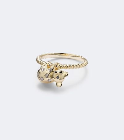 Yvonne Leon Yvonne LÃ©on Koala 9kt gold ring with diamonds