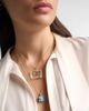 Yvonne Leon Yvonne LÃ©on L'Acquarium 9kt gold pendant necklace with gemstones - 3