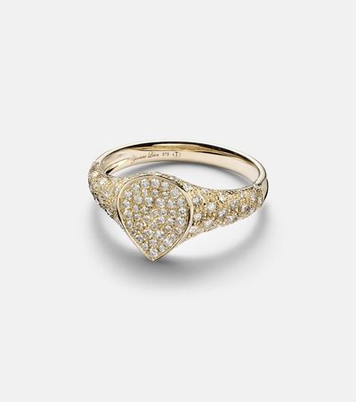 Yvonne Leon Yvonne LÃ©on Mini 9kt gold ring with diamonds