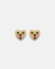 Yvonne Leon Yvonne LÃ©on Nano Puces 9kt gold earrings with black diamonds and enamel - 1