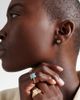 Yvonne Leon Yvonne LÃ©on Nano Puces 9kt gold earrings with black diamonds and enamel - 2