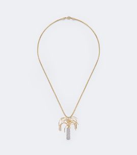 Yvonne Leon Yvonne LÃ©on Palmier 9kt and 18kt gold pendant necklace with diamonds