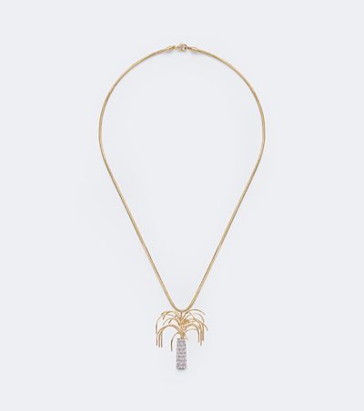 Yvonne Leon Yvonne LÃ©on Palmier 9kt and 18kt gold pendant necklace with diamonds