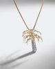 Yvonne Leon Yvonne LÃ©on Palmier 9kt and 18kt gold pendant necklace with diamonds - 4