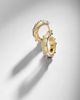 Yvonne Leon Yvonne LÃ©on Plumetis 9kt gold hoop earrings with diamonds - 5