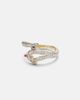Yvonne Leon Yvonne LÃ©on Python 9kt gold ring with diamonds - 1