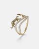 Yvonne Leon Yvonne LÃ©on RÃªves ÃtoilÃ©s 9kt gold and enamel ring with diamonds - 4