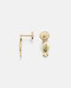 Yvonne Leon Yvonne LÃ©on Sous L'eau 9kt gold earrings with diamonds and sapphires - 4