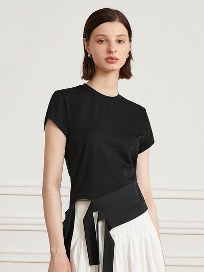 yyiam Crewneck Top_Black