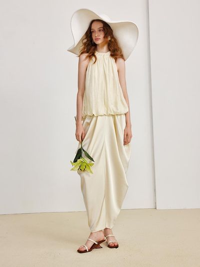 yyiam Off-the-shoulder Long Maxi Dress