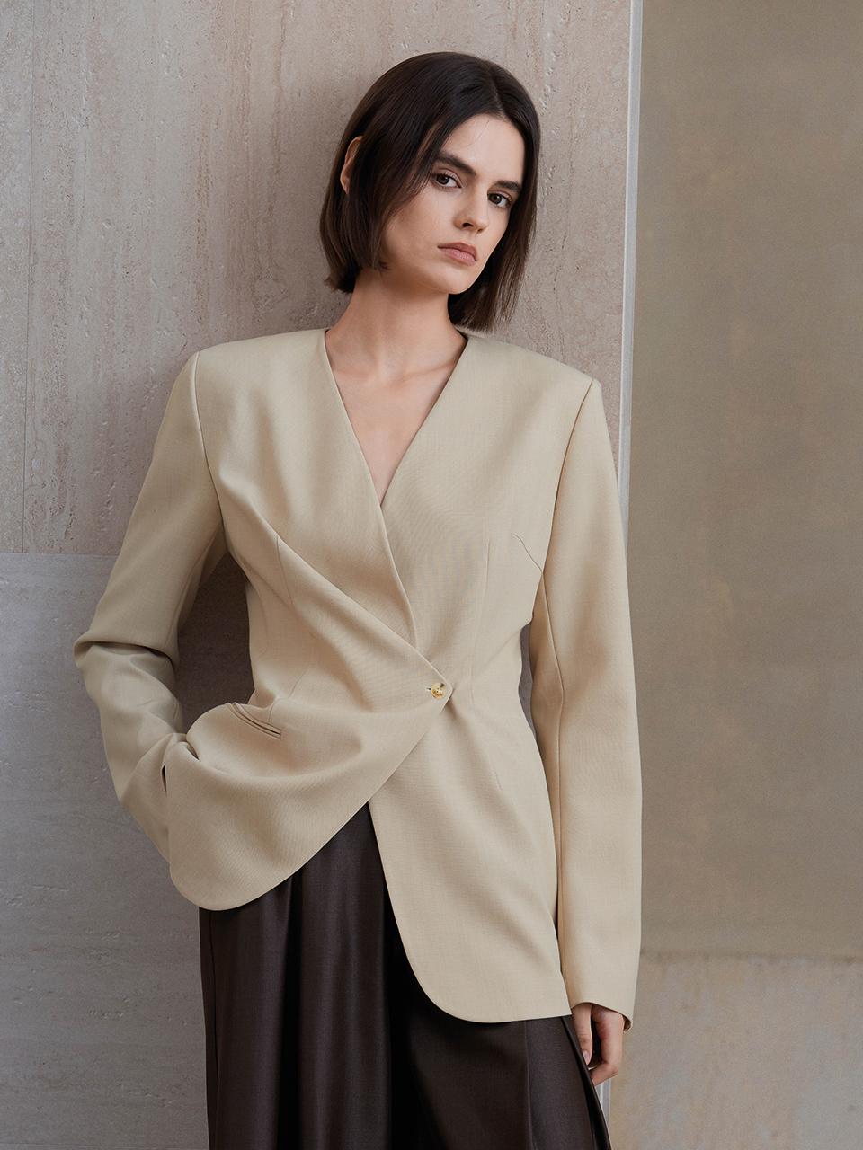 yyiam Renaissance Cinched Waist Professional Jacket