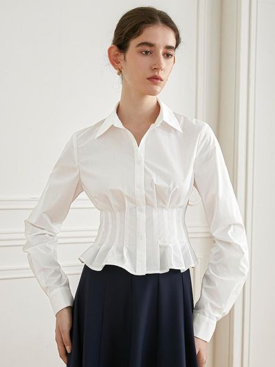 yyiam White Tunic Shirt