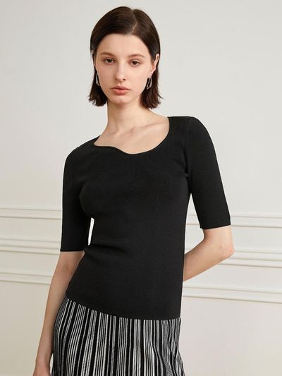 yyiam YY Short Sleeved Summer Knit Top