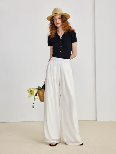 yyiam YY Wide Leg Pants [White]