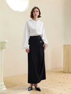 yyiam YY_Irregular waist detail skirt