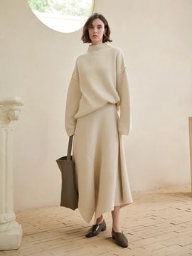 yyiam YY_Loose irregular hem skirt