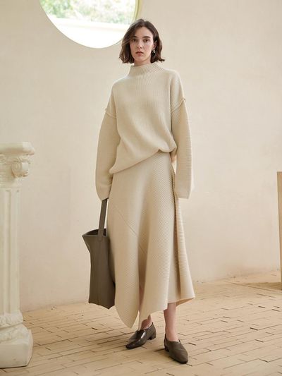 yyiam YY_Loose irregular hem skirt