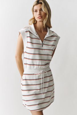 Z Supply Cotton Country Club Striped Mini Dress