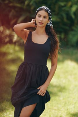 Z Supply Johanna 100% Cotton Midi Dress