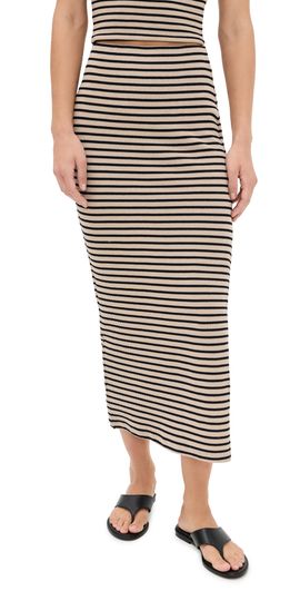Z Supply Z Supply Ainslie Striped Skirt Putty