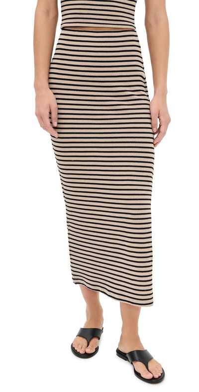 Z Supply Z Supply Ainslie Striped Skirt Putty