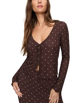 Z Supply Z Supply Amara Polka Dot Mesh Top